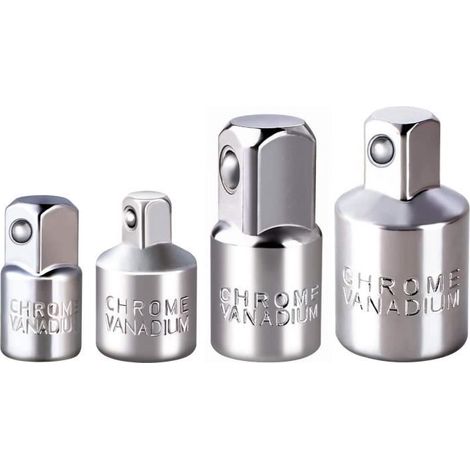 Lot de 4 adaptateurs de douille à cliquet carré 6,35 mm9,5 mm12,7 mm Pour travaux de construction et d\'automobile [179] (1/4)