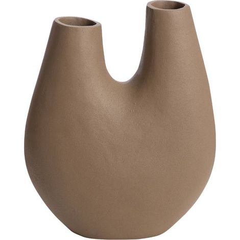 Vase marron 2 tiges en aluminium Tulipa (1/5)