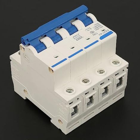 Commutateur de Protection de Circuit,Dz47‑63 4P 32A 400V Disjoncteur Différentiel Rccb Miniature +Fi+40A+30Ma+4+Polig,disjoncteur 32a triphasé différentiel 30ma tétrapolaire (1/3)