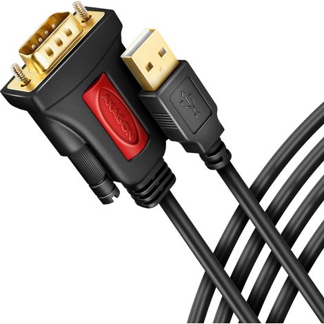 AXAGON USB 2.0 Câble adaptateur [1x RS232 mâle - 1x USB 2.0] ADS-1PSN 1.5 m R083222 (1/3)