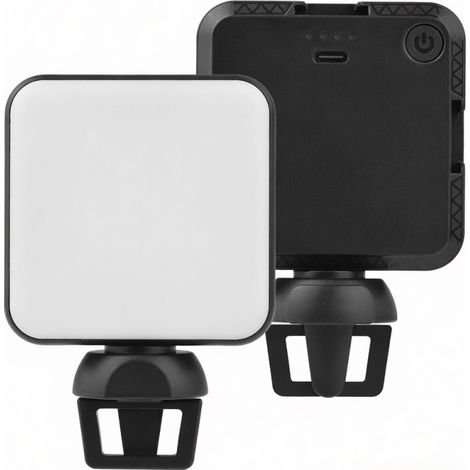 Mini-LED-Tragleuchte, 5600K einstellbare Farbtemperatur, 3 Blitzschuhanschlüsse (36W)