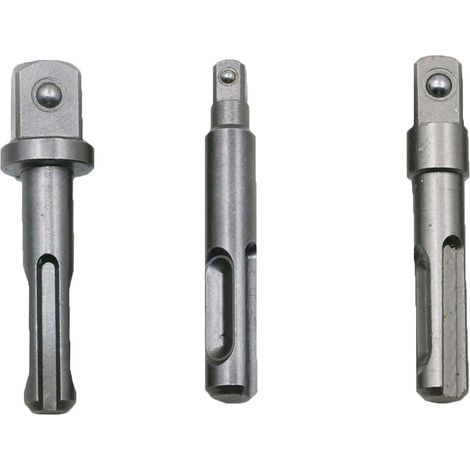 1/4" 3/8" 1/2" Acier Chrome Vanadium SDS Plus Tige Tournevis Embout Carré Clé Adaptateur Extension pour Tournevis (1/4)