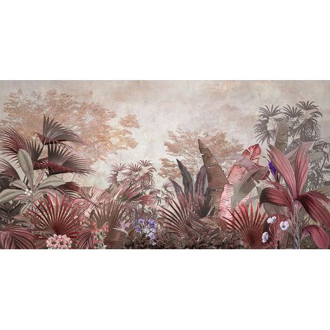 Papier peint panoramique - Plantes tropicales - 390 cm x 200 cm (1/2)