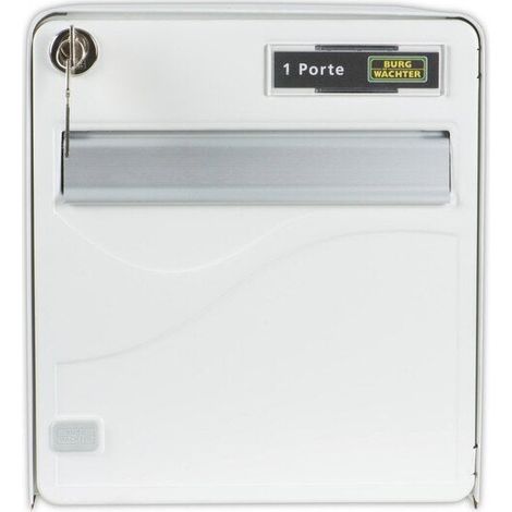 Balutic 2-türiger Standardbriefkasten, weiß BURG WACHTER