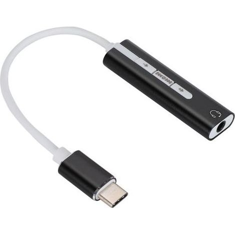 Câble adaptateur audio jack casque mâle 3,5 mm vers femelle Type-C, câble convertisseur audio USB-C vers AUX adapté aux lecteurs MP3, lecteurs CD et ordinateurs portables. (1/2)