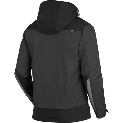 FHB Softshelljacke JANNIK Gr.L anthrazit/schwarz 100% PES