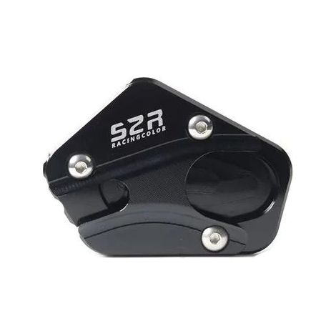 (noir) Compatible avec les motos Haojue Suzuki DR160 DR160S DR 160 S 160S : béquille latérale, extension de béquille, repose-pieds, plaque maxpower (1/4)