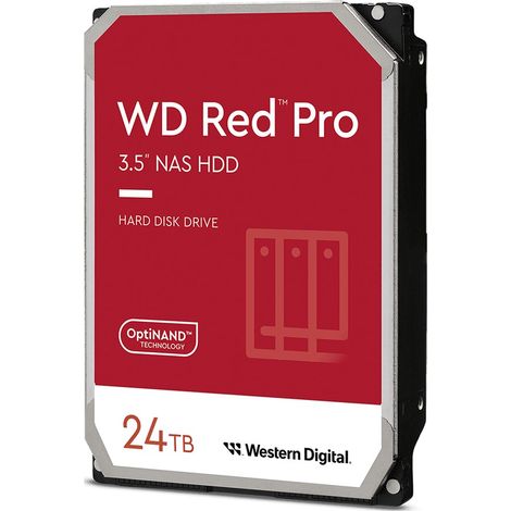 Western Digital Red Pro Interne Festplatte 24 TB 7200 RPM 512 MB 3.5" SATA