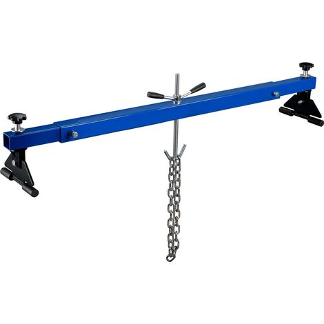 Wiltec Motorbrücke bis zu 300 kg Kotflügeltraverse 111-179 x 23 x 35 cm, Motorhalter für Reparaturen an Motoren, Motorheber für Auto, Hebekran aus Stahl