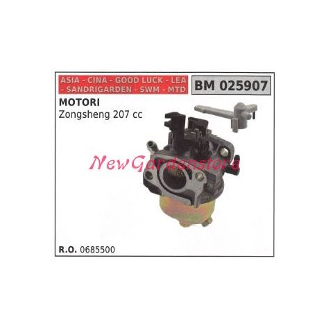 Carburatore a vaschetta CINA tagliaerba rasaerba tosaerba zongsheng 207cc 025907