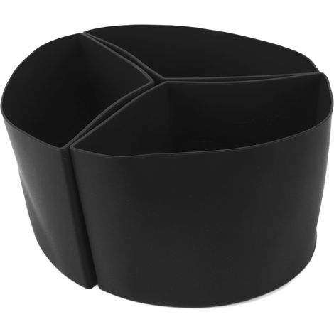 Séparateur en silicone 3 en 1 pour mijoteuse, réutilisable, étanche et compatible lave-vaisselle, pour cocotte de 6 litres (noir). (1/5)