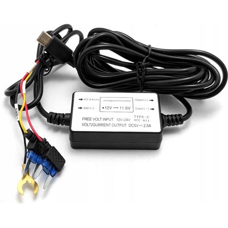 Kfz-Wechselrichter 12/24V 5V 2,5A USB-C Parkmodus-Adapter (1/3)