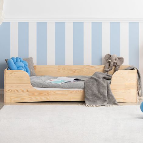 Letto 90x190 con rete a doghe inclusa Irina Bois (1/4)