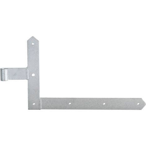 ALBERTS Tor-Winkelband/Rahmen, spitz, unten, feuerverzinkt, HxL 250x400mm, Rolle Ø13mm