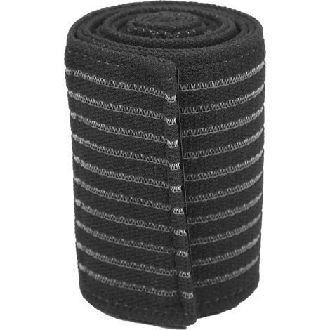 Genouillère élastique haute performance anti-entorse pour sport extérieur, bandage de soutien protecteur réglable (Noir) (1/5)