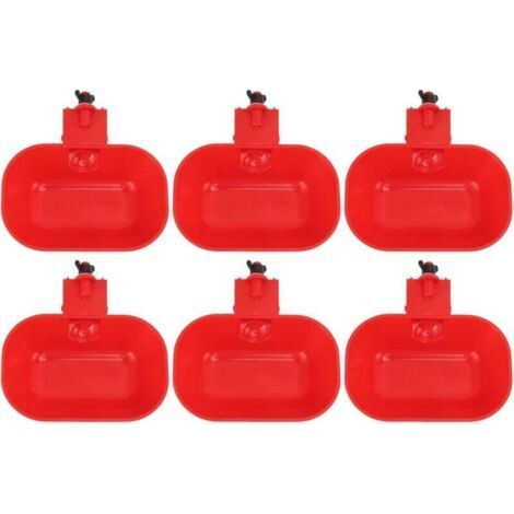 6 PCS Abreuvoirs Automatiques pour Volaille, Grand Abreuvoir ABS épaississant, Abreuvoir Automatique pour Poulet, Chien, Canard G1/8 Filetage Male (1/5)