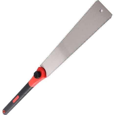 Scie à main japonaise à double tranchant – Scie à chaîne interchangeable avec lame flexible pour le travail du bois, noire (1/5)