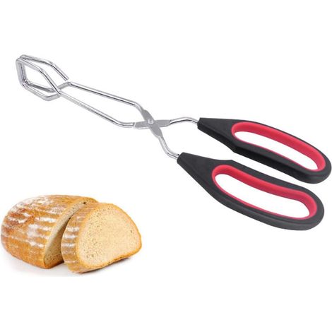 1 Paquet de Pinces de Cuisson À Ciseaux en Acier Inoxydable, Pinces de Cuisine en Acier Inoxydable, Antidérapantes et Confortables, Adaptées À La Cuisine À La Maison et Aux Grillades en Plein Air (1/5)