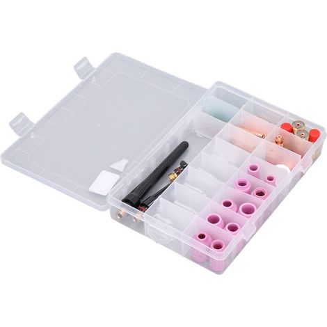 Ensemble buse alumine céramique + lentille gaz + pince pour torche TIG WP-17 WP-18 WP-26, accessoires soudage (1/5)