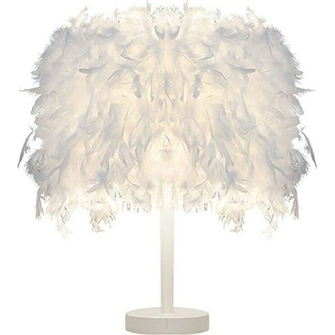 Moderne Lampe de Table Plume Blanche pour Enfants Chambre Salle de lecture BLOW (1/5)