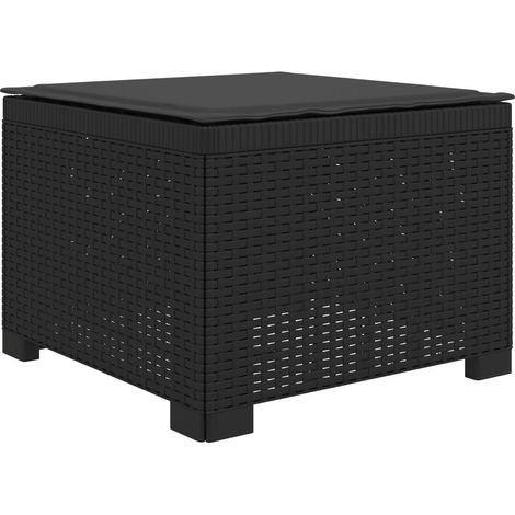 1-Seater Garden Sofa with Cushion Rattan Look PP Anthracite vidaXL (1/5)