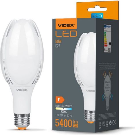 Lampadina LED industriale A108 50W E27 5400lm 4000K Videx (1/4)