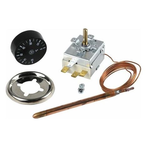 Aquastat régulation à bulbe AB 150 – Plage de température 0-90°C – Capacité 15A/250V – Compatible systèmes de chauffage (1/2)