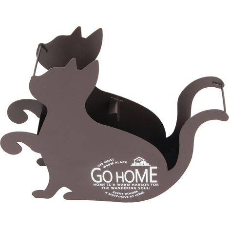 Support Chat Perché Brûle-Encens Décoratif en Céramique pour Bâtonnets et Cônes, pour Salon, Chambre, Bureau, T106 (1/5)