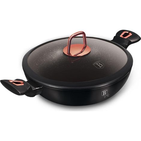 Wok 30 cm Berlinger Haus Black Rose Nero Alluminio