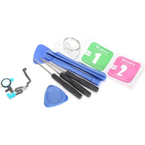 Câble flexible de bouton d'accueil avec capteur d'empreinte digitale pour Google Pixel 4A - Bleu (1/5)