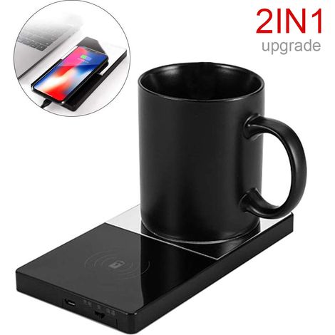 Chauffe-mug USB sans fil pour bureau et maison - Chauffage intelligent de boissons (1/5)