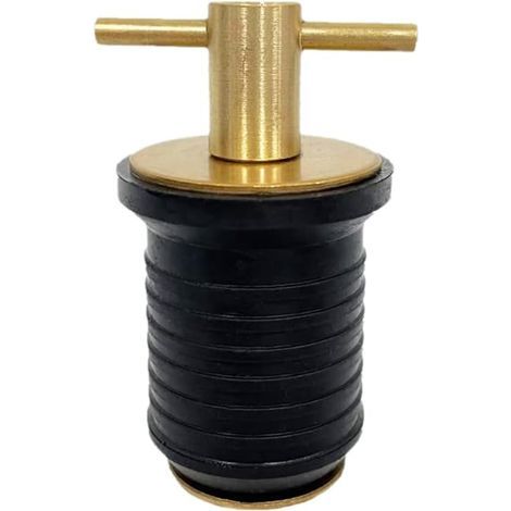 Ablassschraube, seewasserbeständiges Messing, 2,5 cm, Kompressionsschraube, für Boots- und Yachtrümpfe (1/5)