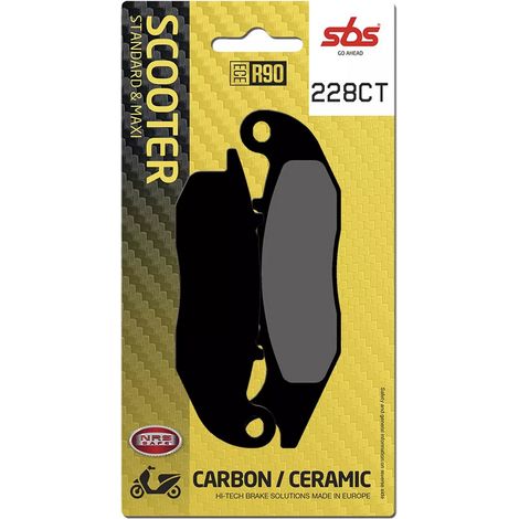 PASTILLAS DE FRENO SBS KH465 CARBON TECH AJP PR3/PR4/PR5 '13-, DERBI TERRA/CITY CROSS 125 '08-'16, HONDA CRF 250L/M/R '13-, PIAGGIO LIBERTY/MEDLEY 125/150 '16-, RIJEJU 125 MARATHON PRO '11-, GAS GAS E (1/2)
