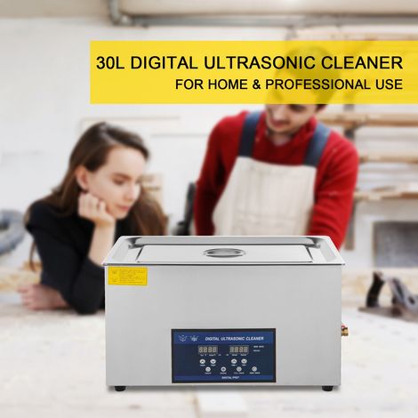 Nettoyeur à Ultrasons Double Fréquence 30 L, Professionnel Nettoyeur à Ultrasons 220 V avec Chauffage, Nettoyeur Ultrasons en Acier… (1/5)