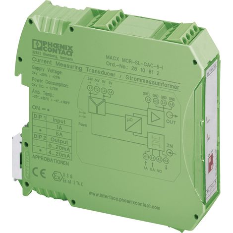 Phoenix Contact MACX MCR-SL-CAC- 5-I Strommessumformer für 1 & 5 A