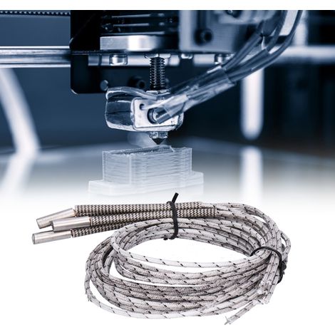 Mendel Reprap Verbesserter 3-teiliger Heizstab 620 mm 65 W/24 V 1 m V6 J-Kopf (1/5)