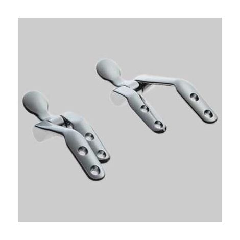 COPPIA CERNIERA CONCA  Cromata     MADE IN ITALY