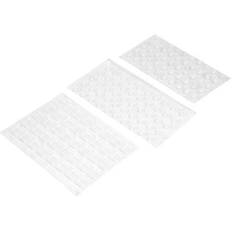 Stop Porte - En Gel De Silice Auto-Adhésif - Pour Portes, Tiroirs De Meuble Et Mobilier - 120 Pièces (1/5)