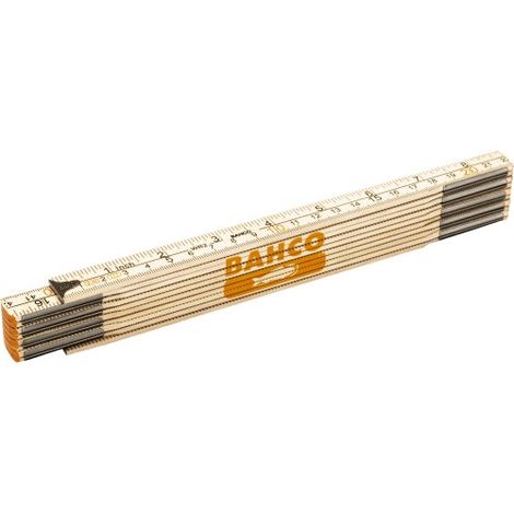 BAHCO - Mètres pliants en bois à 10 sections - 2 m