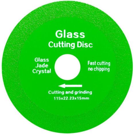 Disques de coupe pour verre en 6 pièces, 4,5 pouces, pour meuleuses d'angle disques de coupe diamantés de 7/8 pouce, lames de scie ultra-minces, pour le meulage. (1/5)