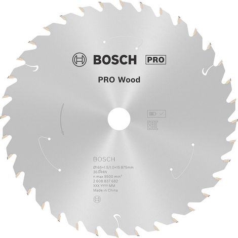 Lame de scie circulaire sans fil PRO Wood, 165 x 1,5 x 15,875 mm, T36 (1/4)