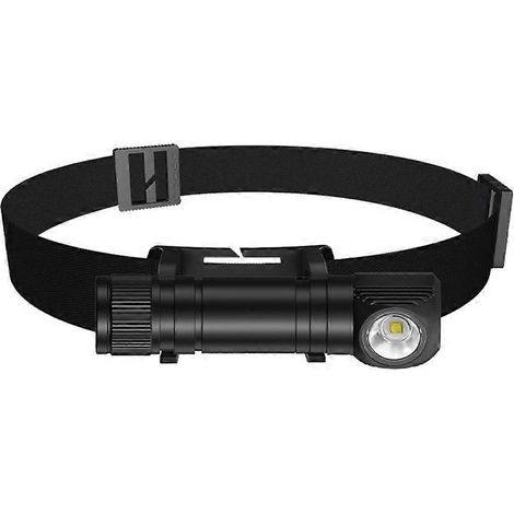 Lampe frontale LED 1000 lm, rechargeable par USB avec batterie 18650 et indicateur de charge magnétique arrière. (1/5)