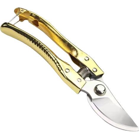 Gold pruning shears - 20 cm - Multifunctional pruning shears, manual pruning shears for fruit trees (1/5)