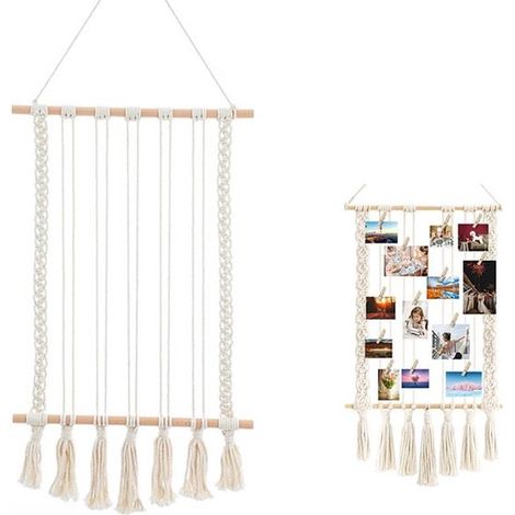 Decorazione da parete con foto, organizer per conservare i ricordi più belli. Cornice portafoto in legno rustico per casa, camera da letto, appartamento studentesco. (1/5)