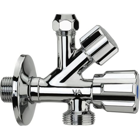 Rubinetto Sottolavabo Combinato Lavatrice A 3 Vie 3/4" X 1/2" X Ø10
