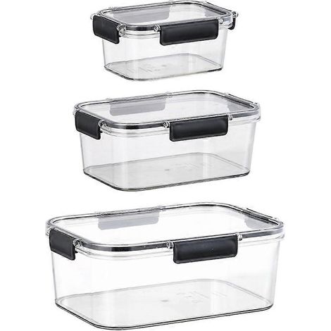 Kühlschrankbehälter, wiederverschließbare Küchenbehälter, lebensmittelechte, transparente Lunchboxen (1/5)
