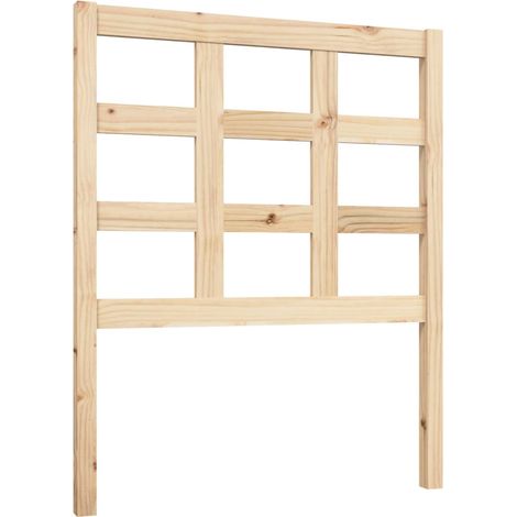 Bed Headboard 80.5x4x100 cm Solid Wood Pine vidaXL (1/5)