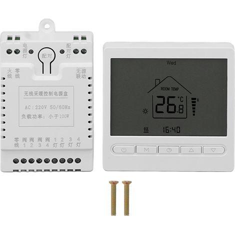 Digital Thermostat Display ABS Accurate Temperature Control Electric Thermostat AC220V for AC Floor Heating Home