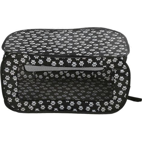 Tente pliable pour animaux de compagnie, sac de transport portable rectangulaire et spacieux, respirant, utilisable comme siège auto, parc pour animaux, compatible avec les chats, les chiens et autres (1/5)