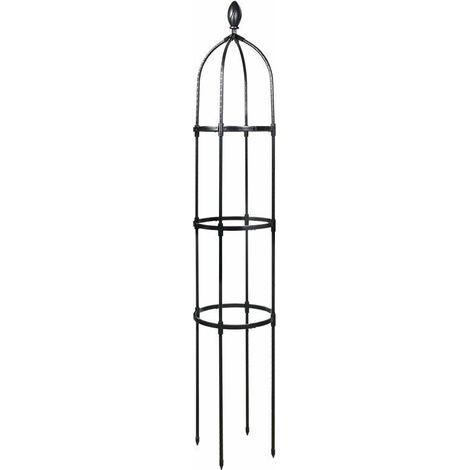 Tuteur de Jardin 145 cm Colonne rosiers Support pour Plantes grimpantes Ø 31.7 cm Obélisque de Jardin (1/5)